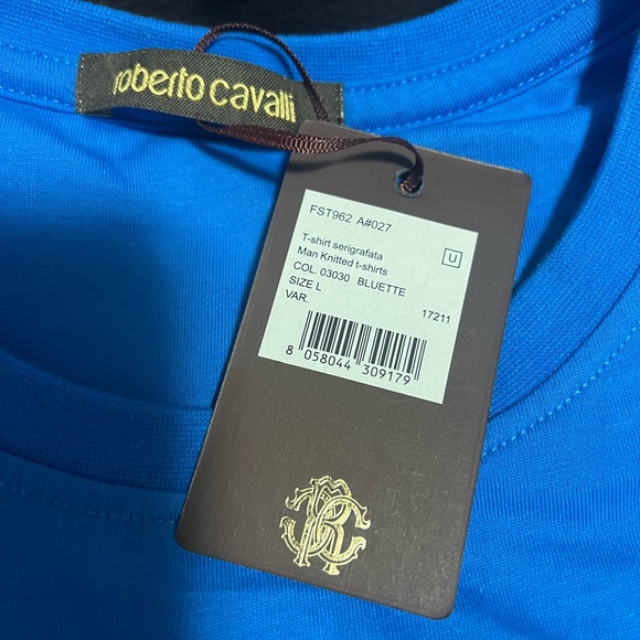 Roberto Cavalli shirts blue L size! - Picture 2 of 2